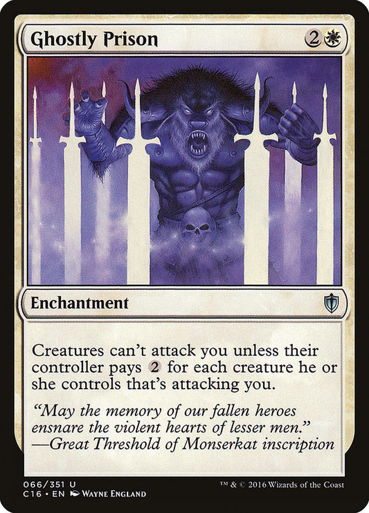 MTG Card Title: Ghostly Prison C16/66