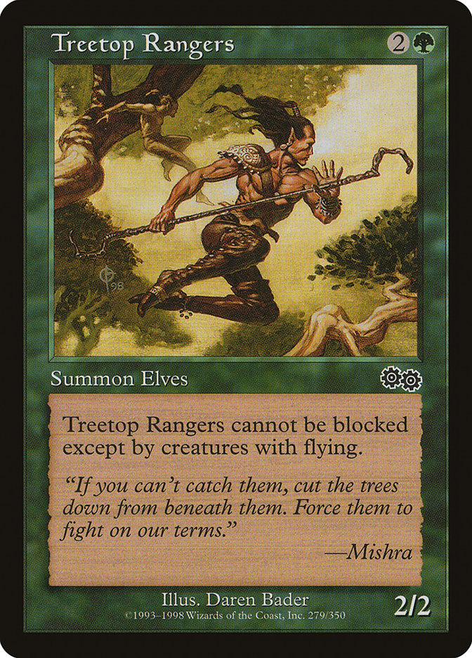MTG Card Title: Treetop Rangers USG/279