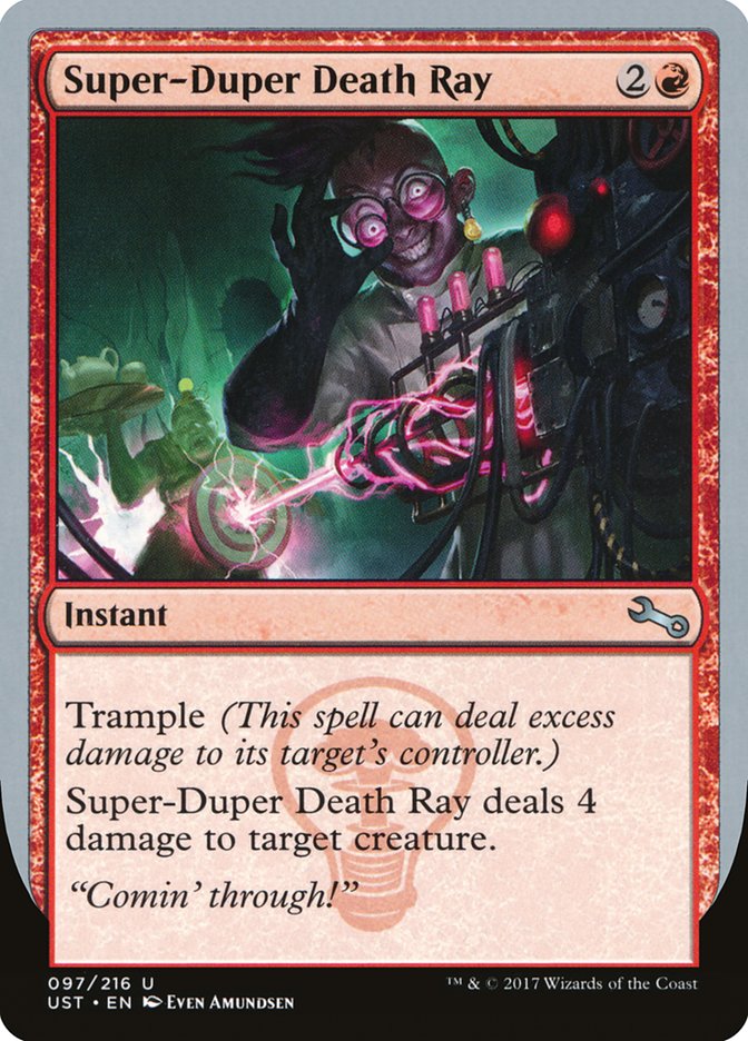 MTG Card Title: Super-Duper Death Ray UST/97