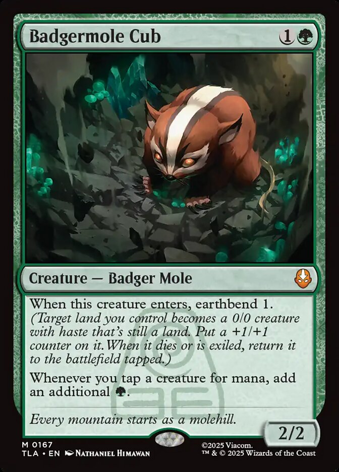 MTG Card Title: Badgermole Cub TLA/167
