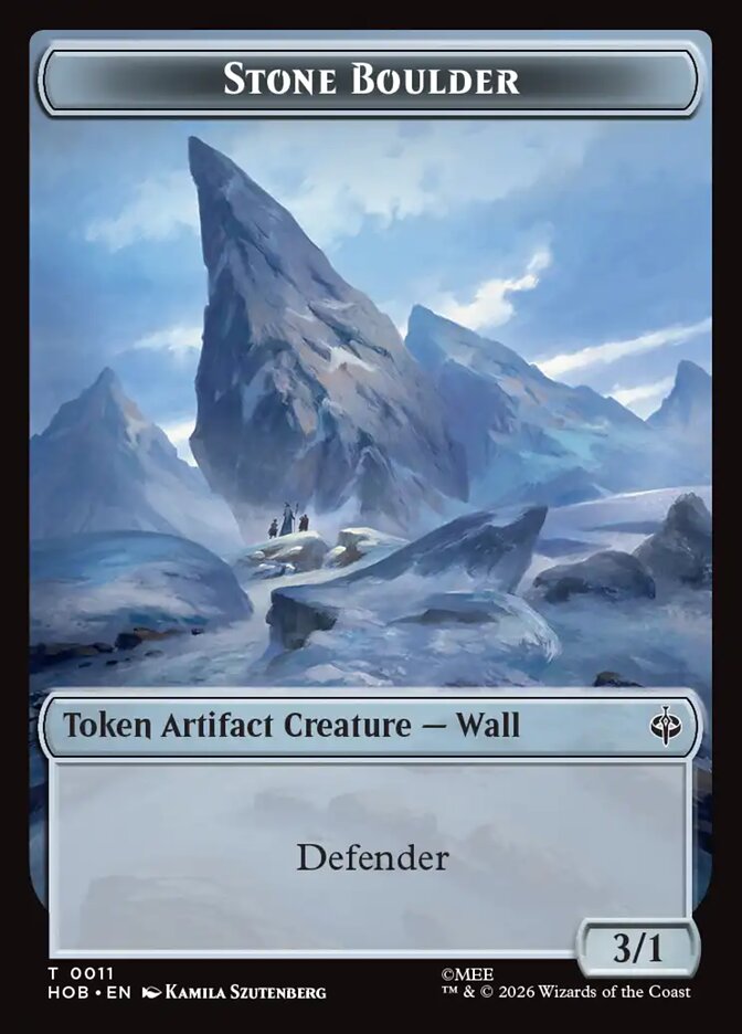 MTG Card Title: Stone Boulder THOB/11