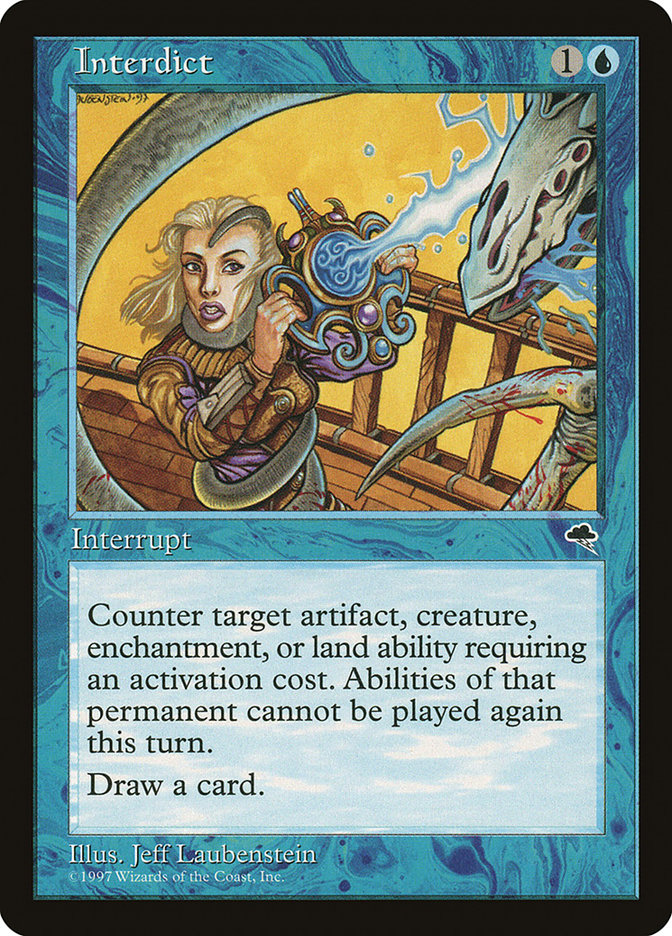 MTG Card Title: Interdict TMP/69