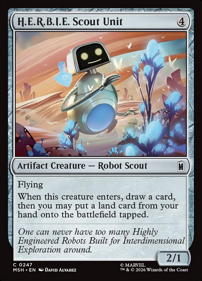 MTG Card Title: H.E.R.B.I.E. Scout Unit MSH/247