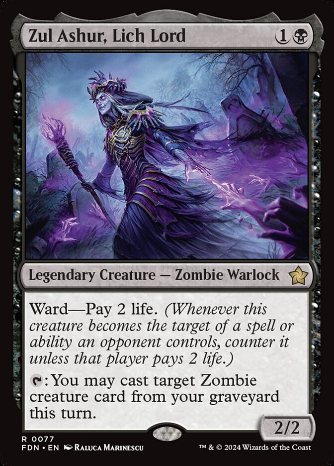 MTG Card Title: Zul Ashur, Lich Lord FDN/77
