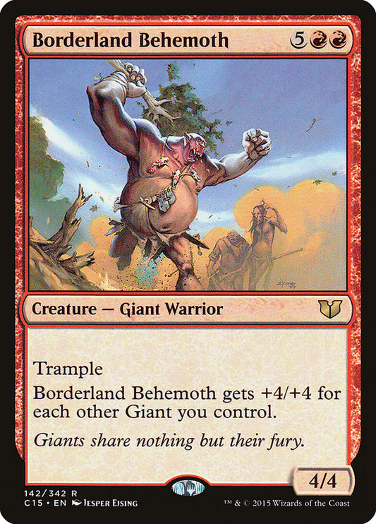MTG Card Title: Borderland Behemoth C15/142