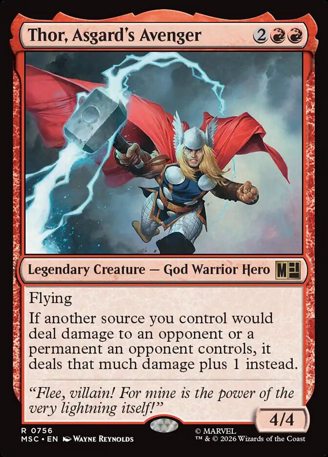MTG Card Title: Thor, Asgard's Avenger MSC/756