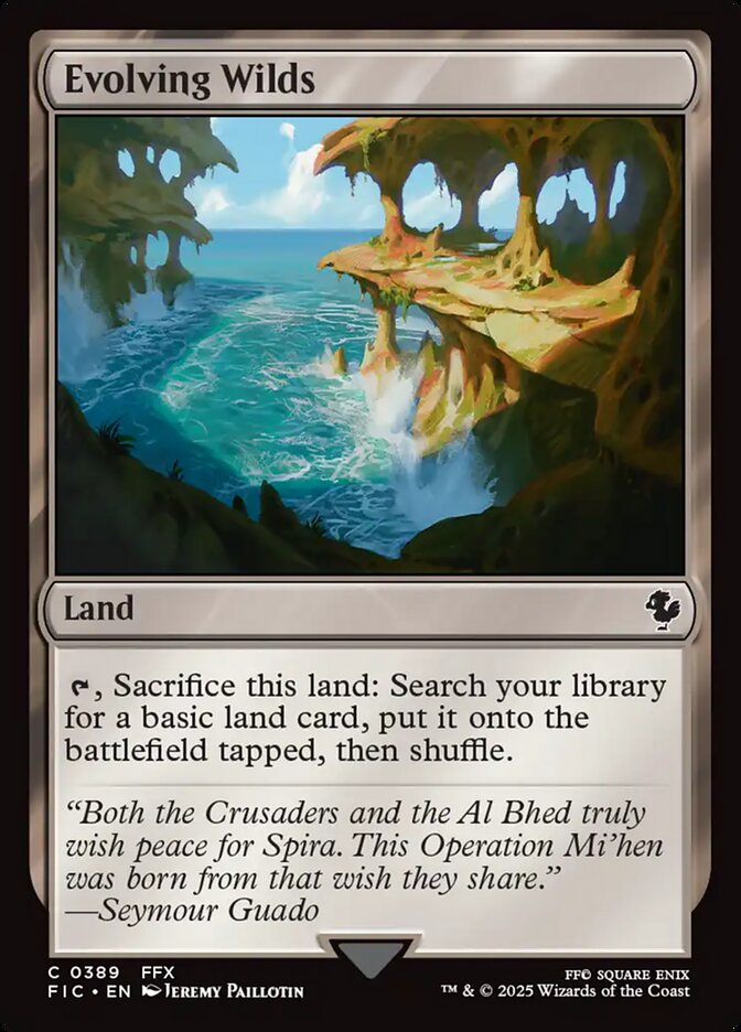 MTG Card Title: Evolving Wilds FIC/389