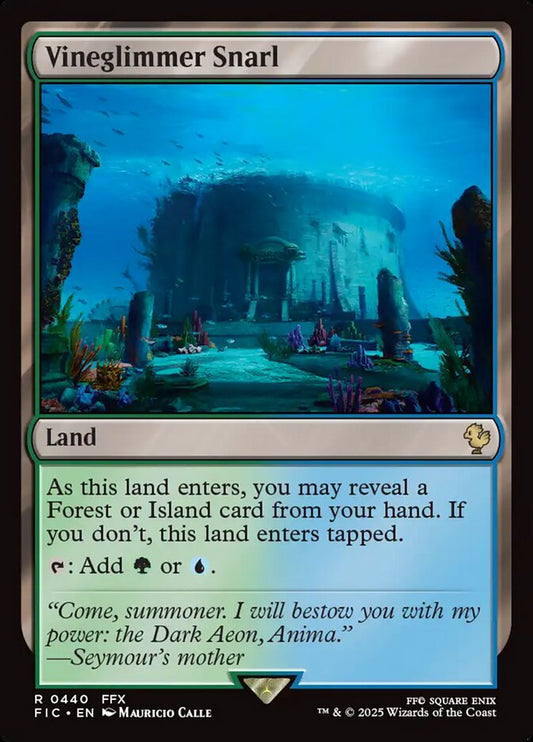 MTG Card Title: Vineglimmer Snarl FIC/440