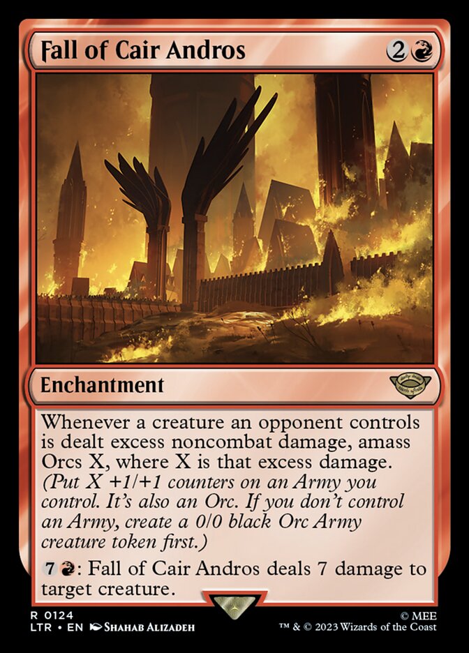 MTG Card Title: Fall of Cair Andros LTR/124