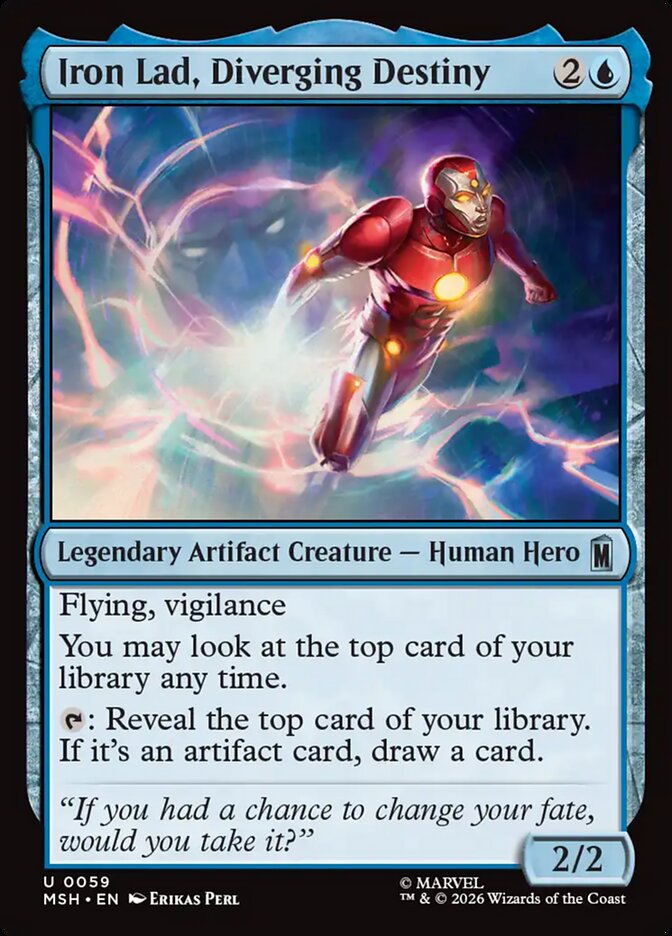 MTG Card Title: Iron Lad, Diverging Destiny MSH/59