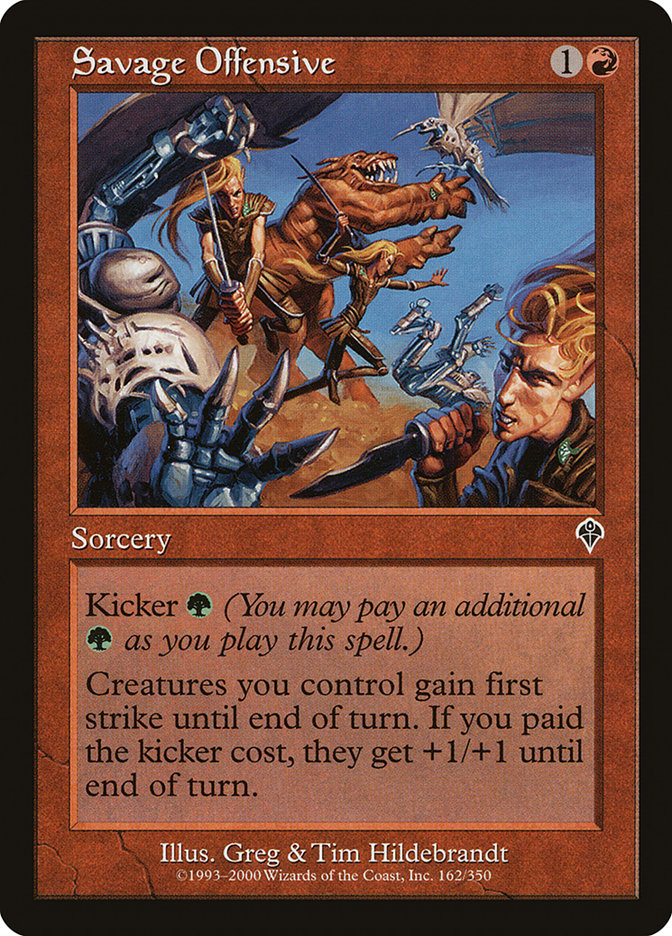 MTG Card Title: Savage Offensive INV/162