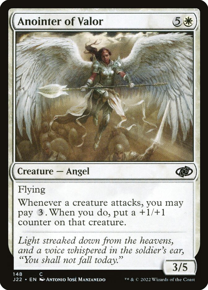 MTG Card Title: Anointer of Valor J22/148