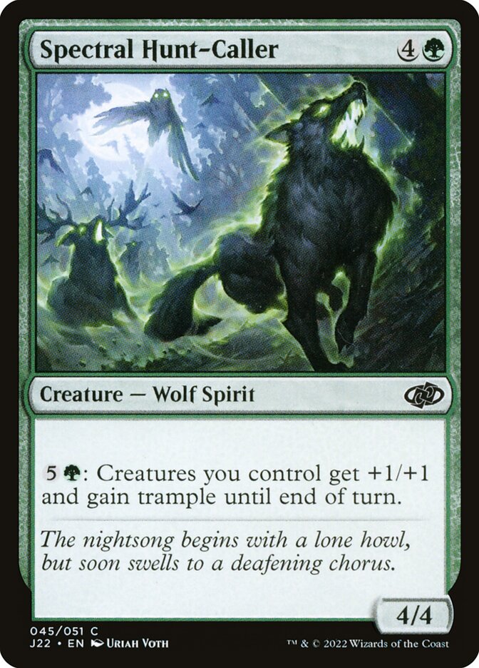 MTG Card Title: Spectral Hunt-Caller J22/45