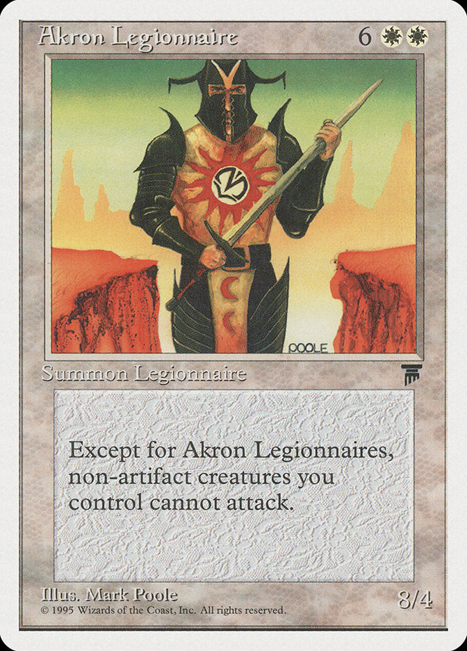 MTG Card Title: Akron Legionnaire CHR/2