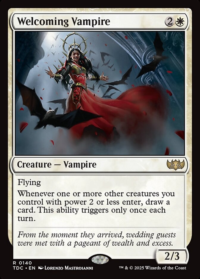 MTG Card Title: Welcoming Vampire TDC/140