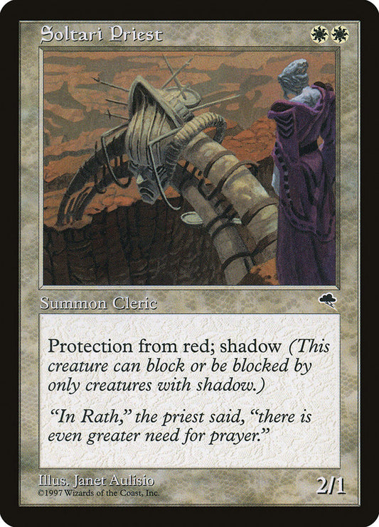 MTG Card Title: Soltari Priest TMP/46