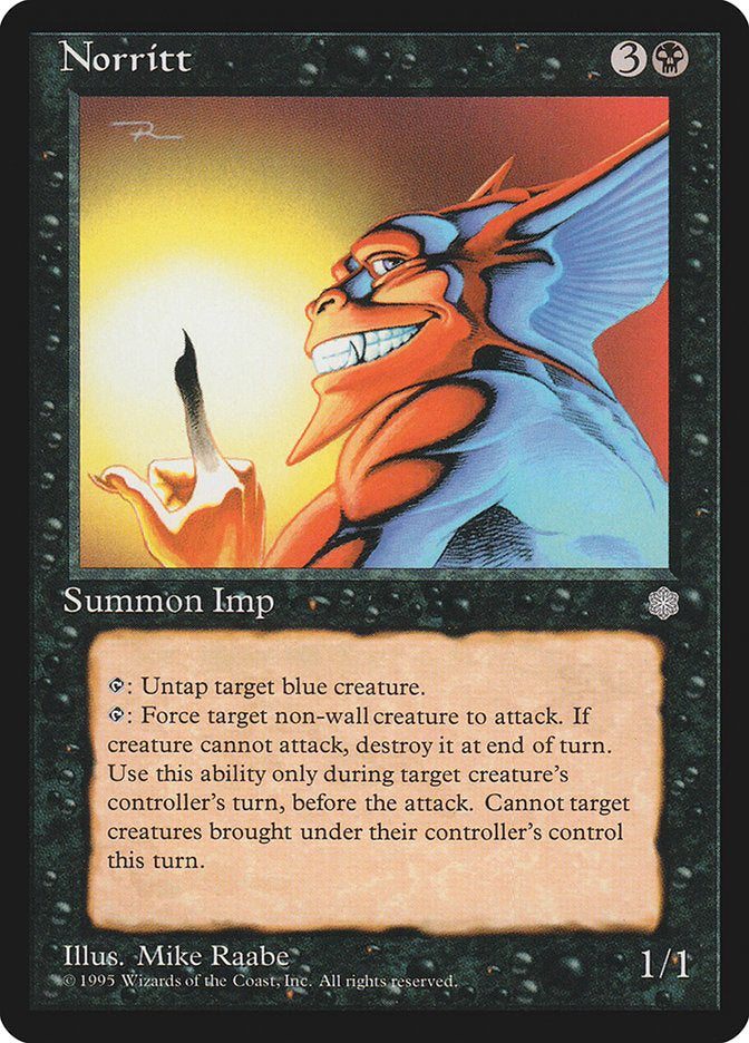 MTG Card Title: Norritt ICE/155
