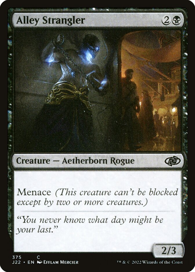 MTG Card Title: Alley Strangler J22/375