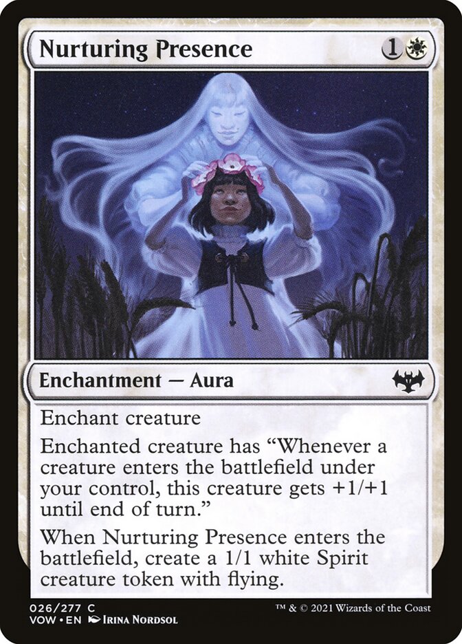 MTG Card Title: Nurturing Presence VOW/26