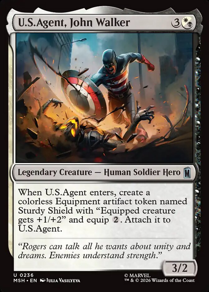 MTG Card Title: U.S.Agent, John Walker MSH/236