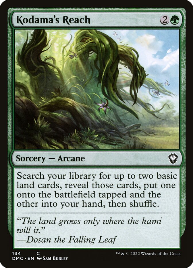 MTG Card Title: Kodama's Reach DMC/134