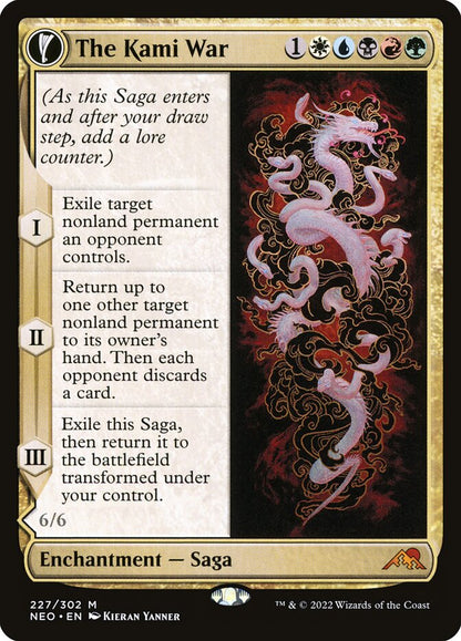MTG Card Title: The Kami War // O-Kagachi Made Manifest NEO/227