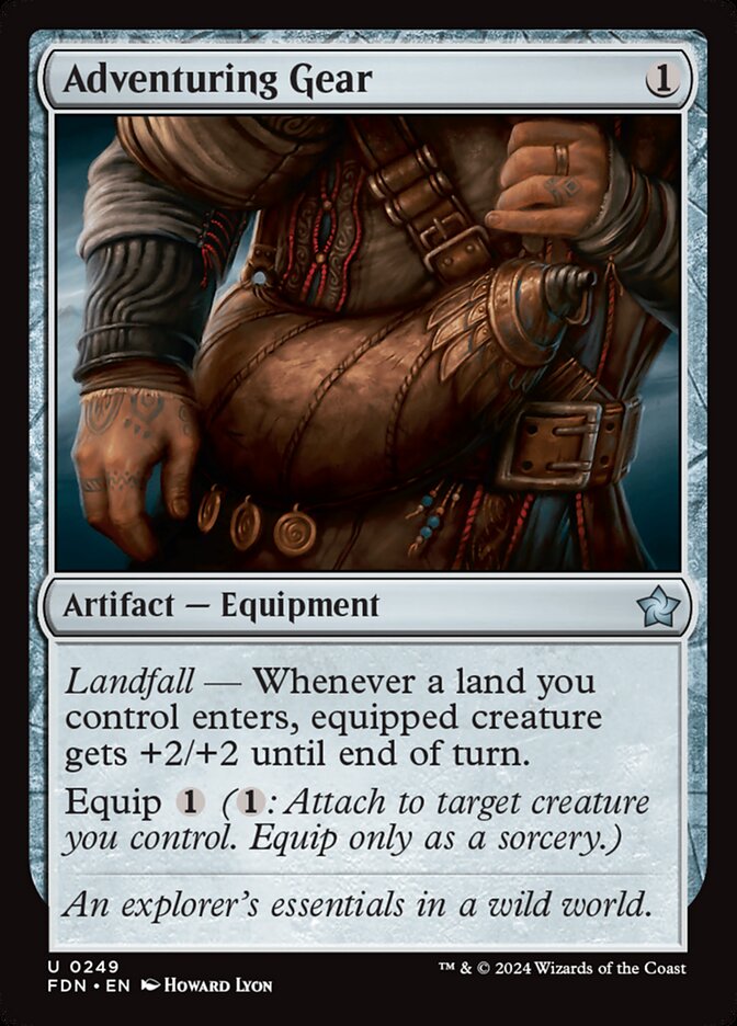 MTG Card Title: Adventuring Gear FDN/249