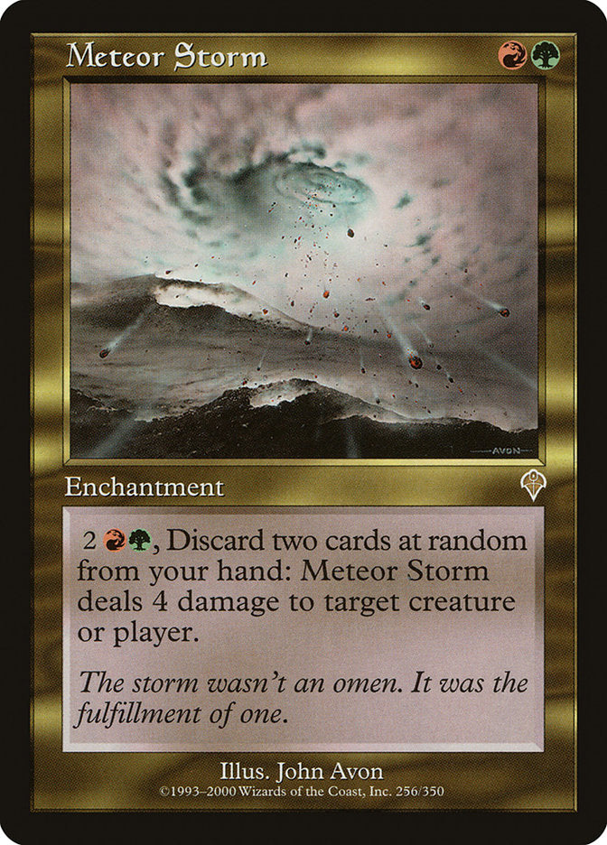MTG Card Title: Meteor Storm INV/256