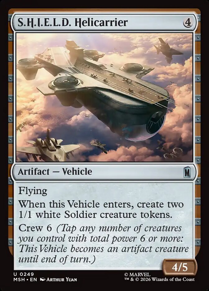 MTG Card Title: S.H.I.E.L.D. Helicarrier MSH/249