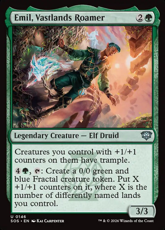 MTG Card Title: Emil, Vastlands Roamer SOS/146