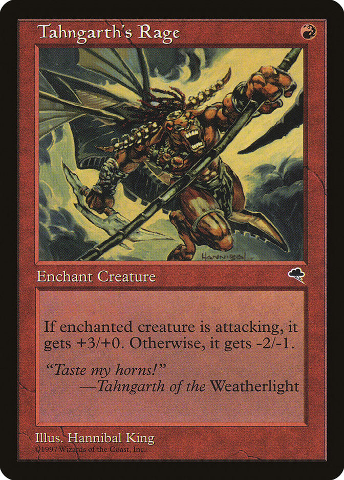 MTG Card Title: Tahngarth's Rage TMP/209