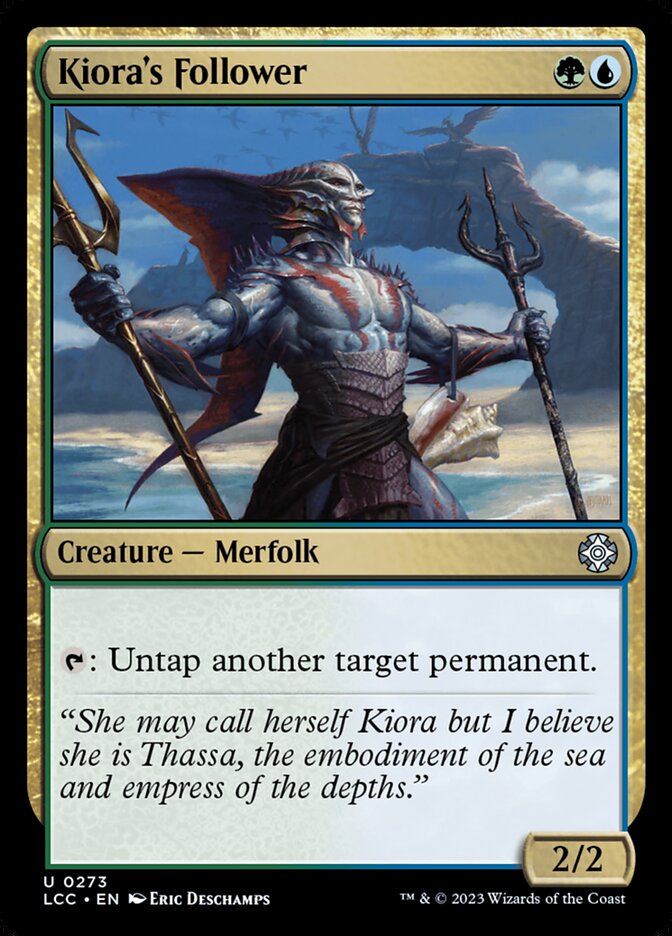MTG Card Title: Kiora's Follower LCC/273