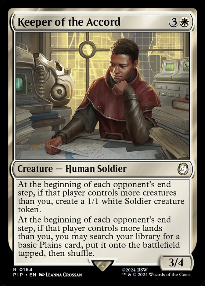 MTG Card Title: Keeper of the Accord PIP/164