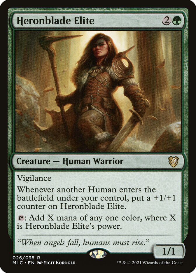 MTG Card Title: Heronblade Elite MIC/26
