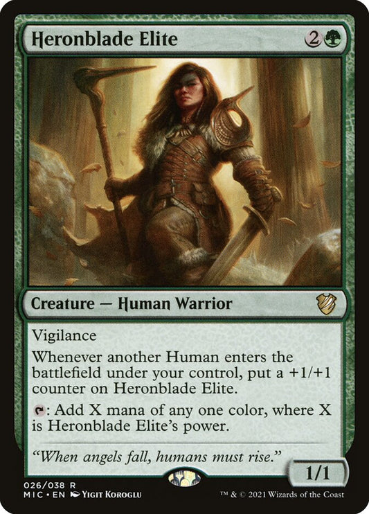 MTG Card Title: Heronblade Elite MIC/26