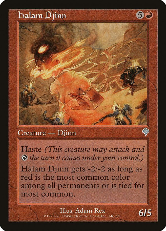 MTG Card Title: Halam Djinn INV/146