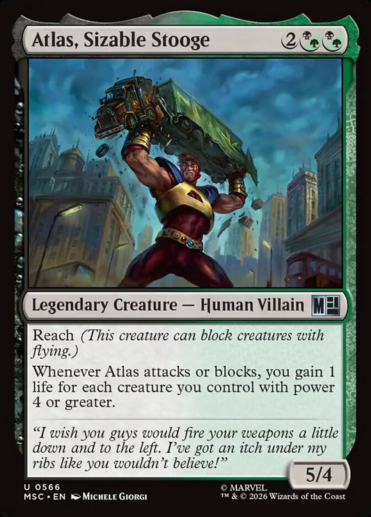 MTG Card Title: Atlas, Sizable Stooge MSC/566