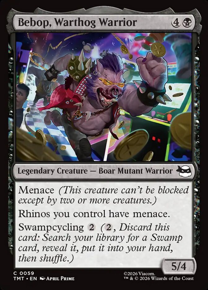 MTG Card Title: Bebop, Warthog Warrior TMT/59