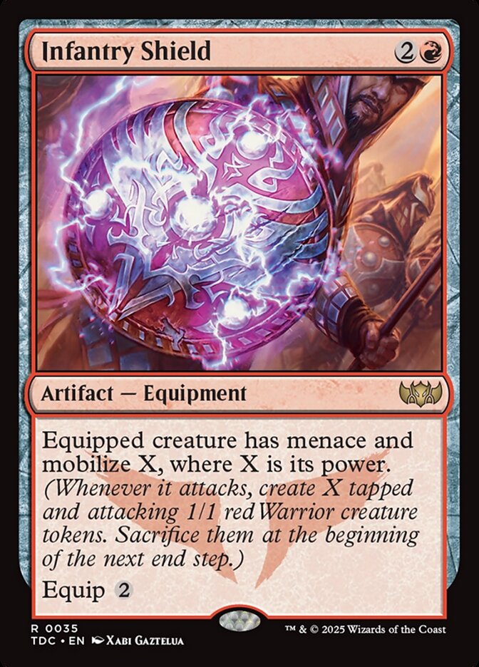 MTG Card Title: Infantry Shield TDC/35