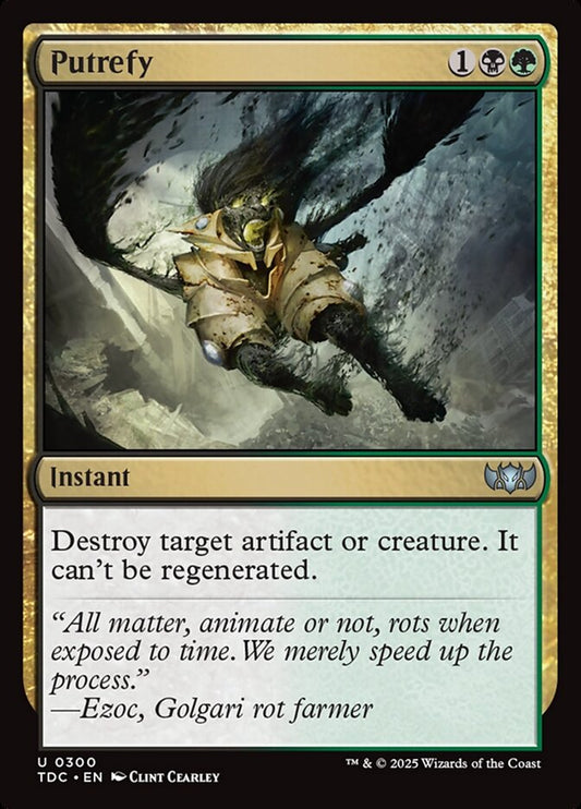 MTG Card Title: Putrefy TDC/300