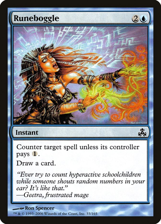 MTG Card Title: Runeboggle GPT/33