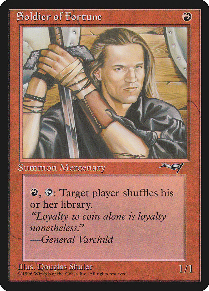 MTG Card Title: Soldier of Fortune ALL/80