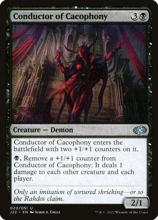 MTG Card Title: Conductor of Cacophony J22/20