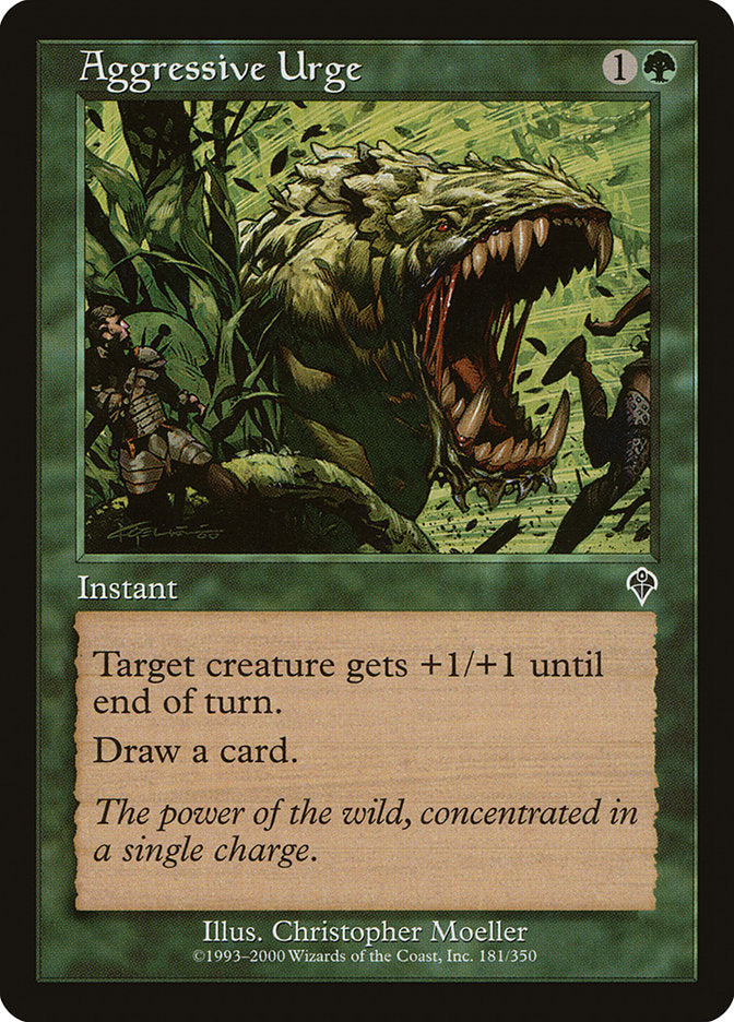 MTG Card Title: Aggressive Urge INV/181