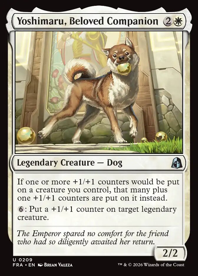 MTG Card Title: Yoshimaru, Beloved Companion FRA/209