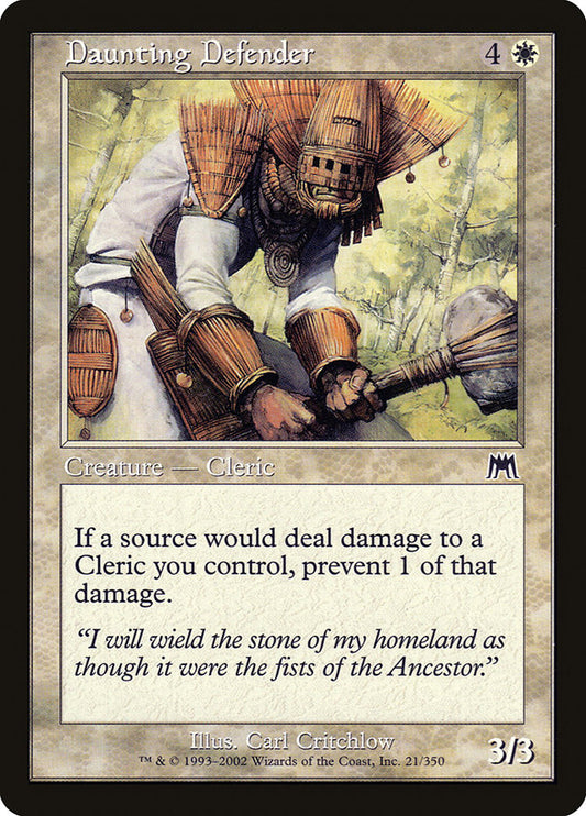 MTG Card Title: Daunting Defender ONS/21