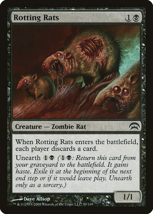 MTG Card Title: Rotting Rats HOP/39