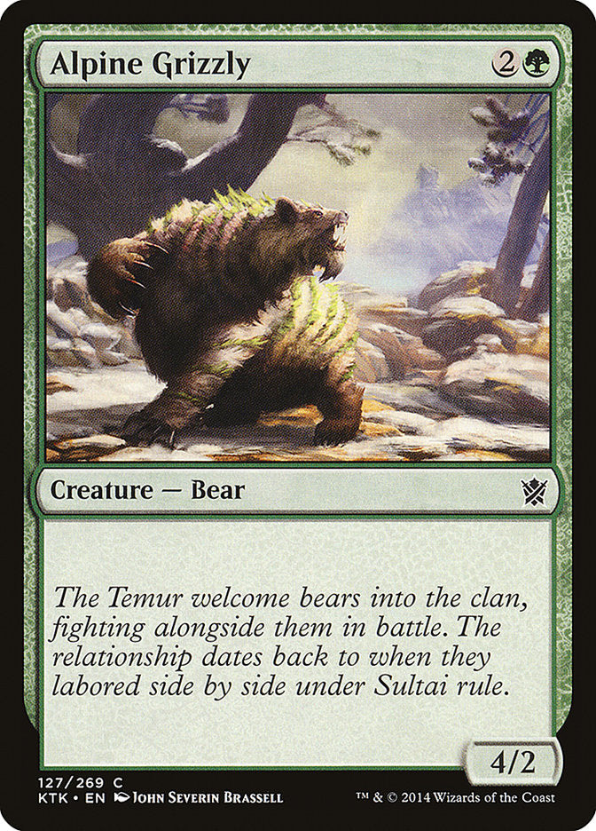 MTG Card Title: Alpine Grizzly KTK/127