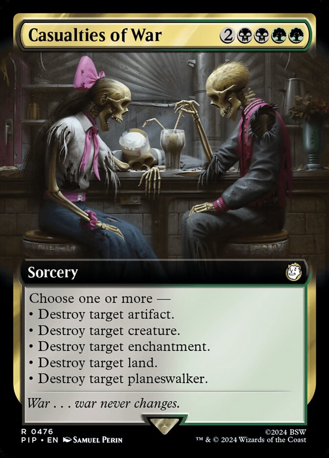 MTG Card Title: Casualties of War PIP/476