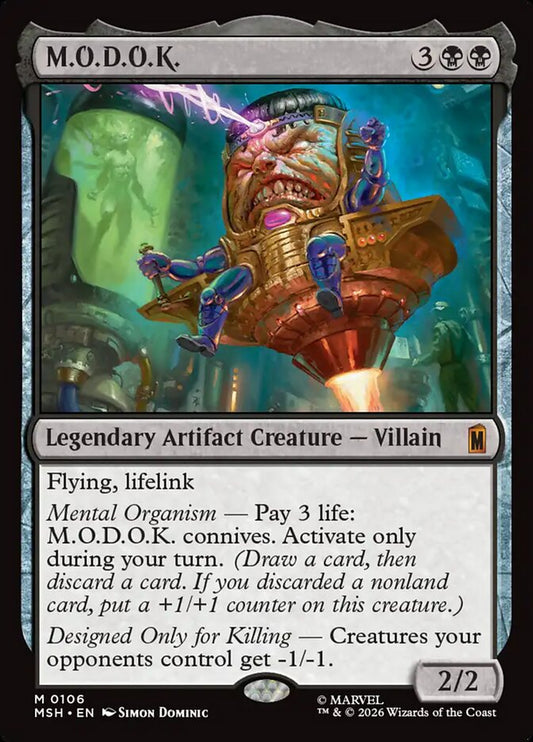 MTG Card Title: M.O.D.O.K. MSH/106
